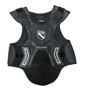 Icon Field Armor Motorcycle Vest Ride Among Us Asphalt Tech REGULAR ADULT Black